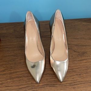 Rose Gold leather Heel